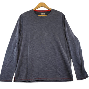 Boston Traders Men Sweater XL Gray Crew Neck Long Sleeve Pullover